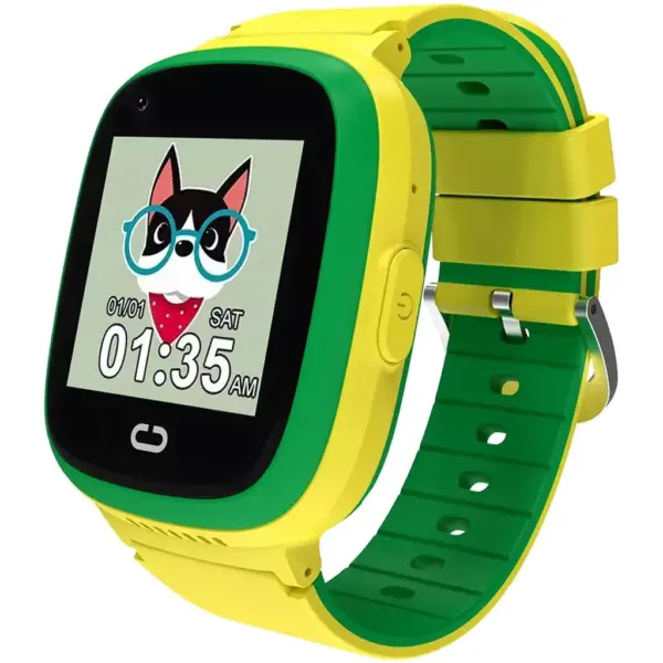 Смарт-годинник Canyon Sunny KW-48 Video 4G GPS Games Music Yellow/Green (CNE-KW48YG)