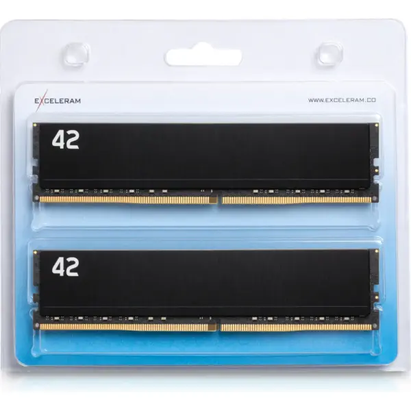 Модуль пам'яті для комп'ютера DDR4 16GB (2x8GB) 3200 MHz 42-Series eXceleram (E-42-002D-16)