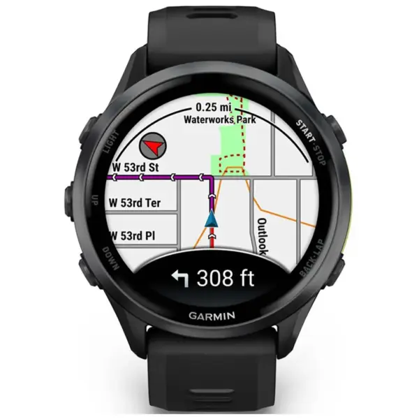 Смарт-годинник Garmin Forerunner 970, Black/Amp Yellow, GPS (010-02969-10)
