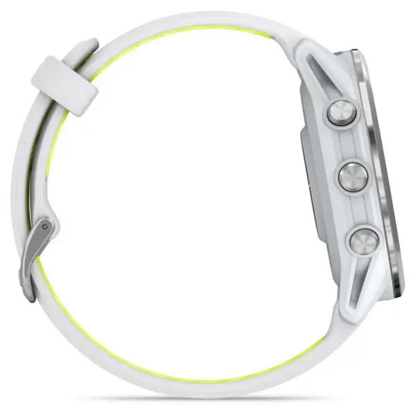 Смарт-годинник Garmin Forerunner 970, Whitestone/Amp Yellow, GPS (010-02969-11)