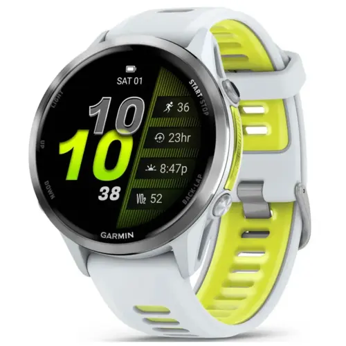Смарт-годинник Garmin Forerunner 970, Whitestone/Amp Yellow, GPS (010-02969-11) Смарт-годинник Garmin Forerunner 970, Whitestone/Amp Yellow, GPS (010-02969-11)