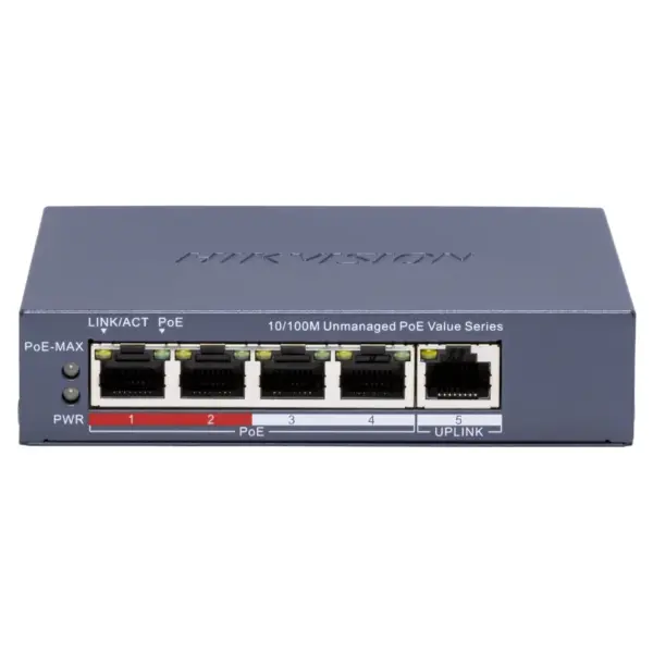 Комутатор мережевий Hikvision DS-3E0105P-E/M(C) Комутатор мережевий Hikvision DS-3E0105P-E/M(C)