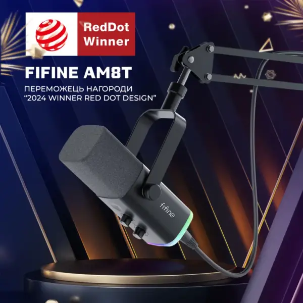 Мікрофон Fifine AM8T USB Black (AM8T)