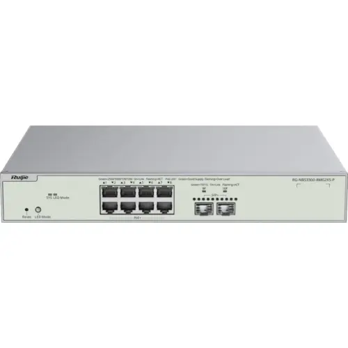 Комутатор мережевий Ruijie Networks RG-NBS3300-8MG2XS-P