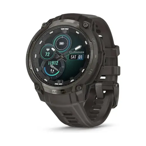 Смарт-годинник Garmin Instinct Crossover AMOLED, Charcoal Grey/Charcoal Grey, GPS смарт-годинник (010-03398-00)