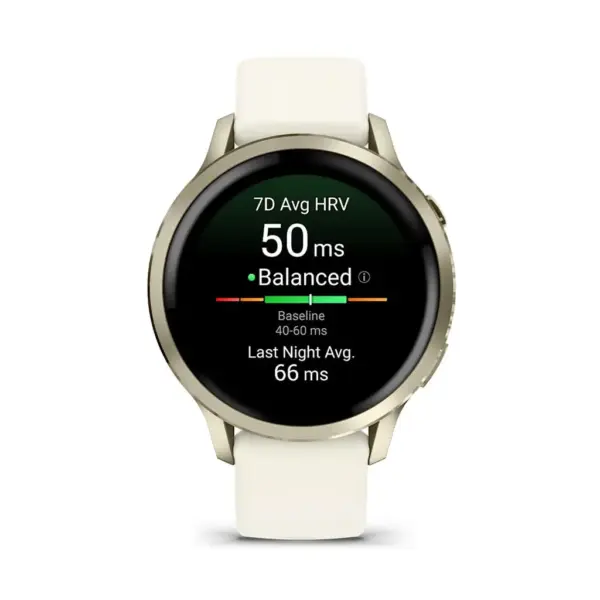 Смарт-годинник Garmin Venu 4 (41mm), Beige w/ Lunar Gold + Bone, GPS смарт-годинник (010-03013-00)