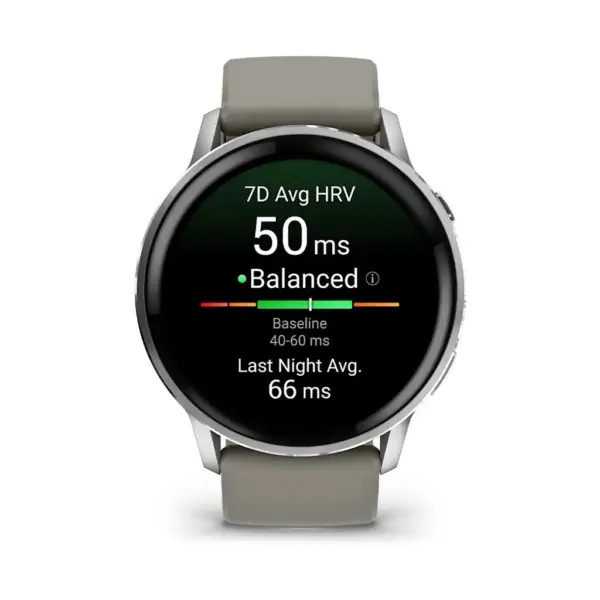 Смарт-годинник Garmin Venu 4 (45mm), Black w/ Silver + Gray, GPS смарт-годинник (010-03014-01)