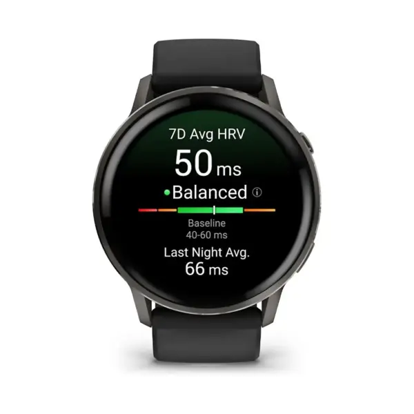 Смарт-годинник Garmin Venu 4 (45mm), Black w/ Slate + Black, GPS смарт-годинник (010-03014-00)