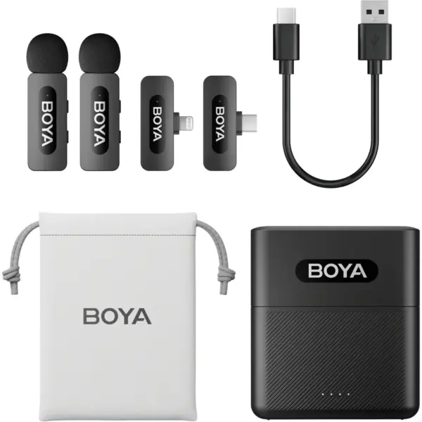 Мікрофон Boya BY-V3 combo Type-C/Lightning Black (BY-V3 Combo)
