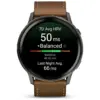 Смарт-годинник Garmin Venu 4 (45mm), Black w/ Slate + Leather, GPS смарт-годинник (010-03014-03)