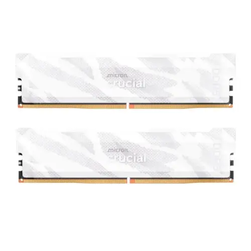 Модуль пам'яті для комп'ютера DDR5 32GB (2x16GB) 6400 MHz Pro Overclocking White Micron (CP2K16G64C32U5W)