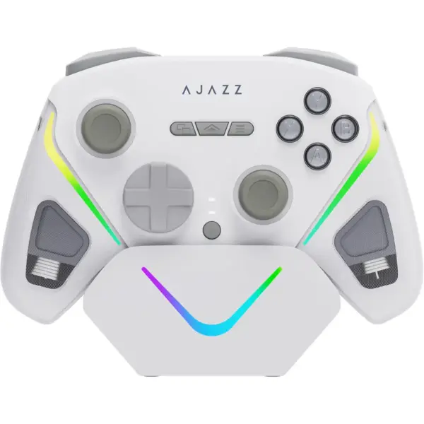 Геймпад Ajazz GP100S 2.4G/BT/USB Switch/PC/iOS/Android RGB White (GP100S-W)