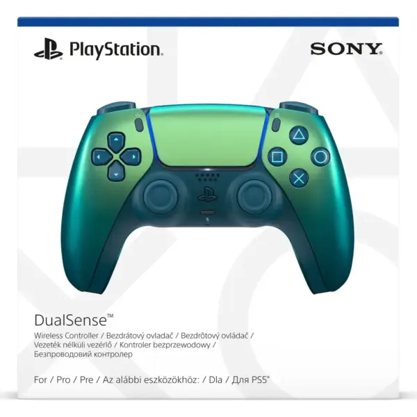 Геймпад Sony Playstation DualSense Bluetooth PS5 Chrome Teal (1000050603) Геймпад Sony Playstation DualSense Bluetooth PS5 Chrome Teal (1000050603)