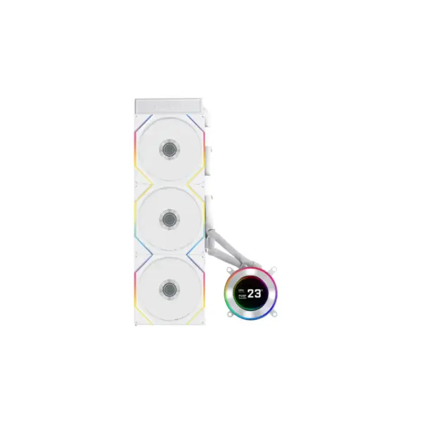 Система рідинного охолодження Lian Li HydroShift II LCD-C 360 FANLESS White (G89.GHS2LCD36W.00)