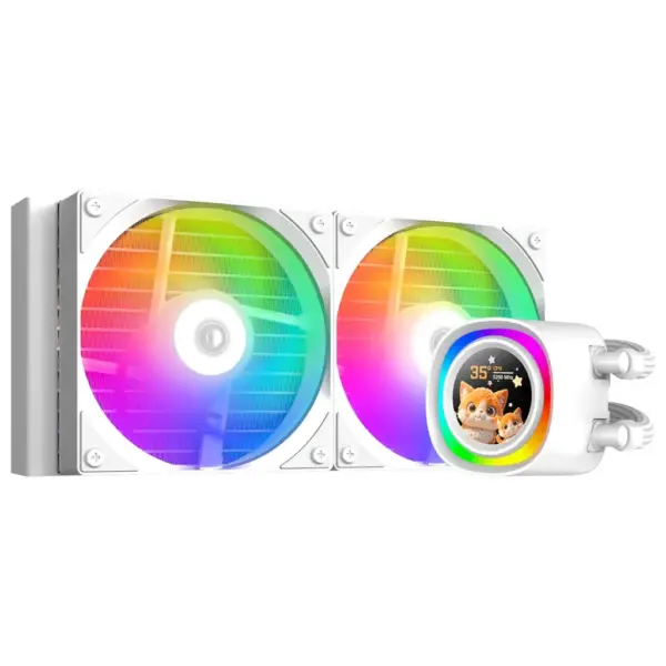 Система рідинного охолодження ID-Cooling FX240 LCD WHITE Система рідинного охолодження ID-Cooling FX240 LCD WHITE