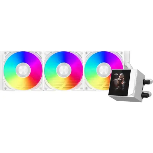 Система рідинного охолодження PcCooler DC360 Pro ARGB Display WH