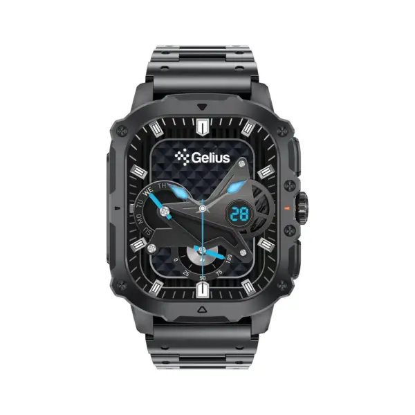 Смарт-годинник Gelius Tactical Heavy (GP-SW016) Black Chrome (2099901019097)