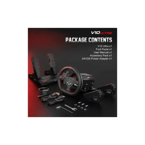 Кермо PXN V10 Ultra Bundle for PS4/XBOX/Xbox Series X|S/PC (PXN-V10 Ultra EU)