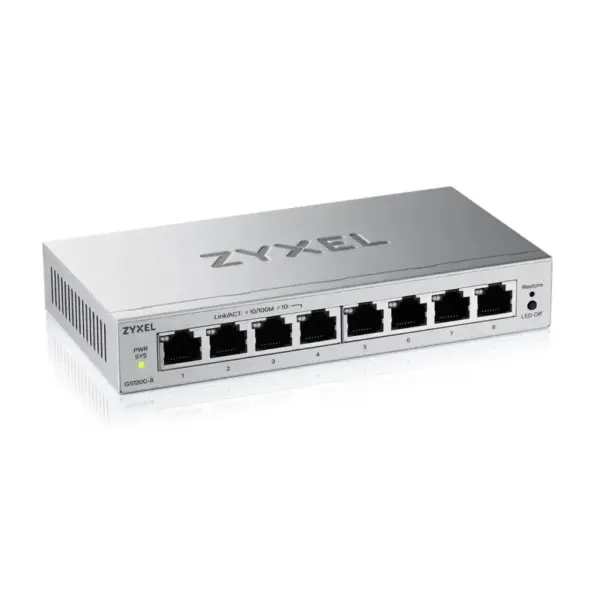 Комутатор мережевий ZyXel GS1200-8 v3 (GS1200-8V3-EU0101F)