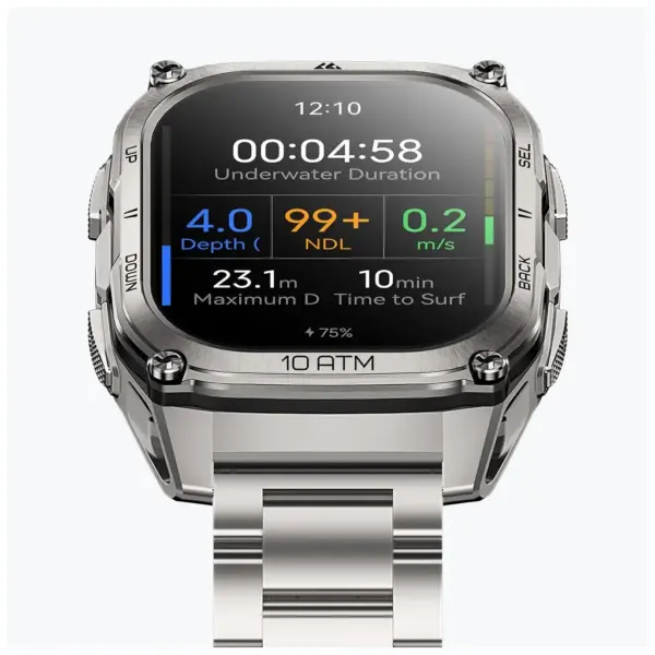 Смарт-годинник KOSPET TANK M4SE SILVER (6978602500638)