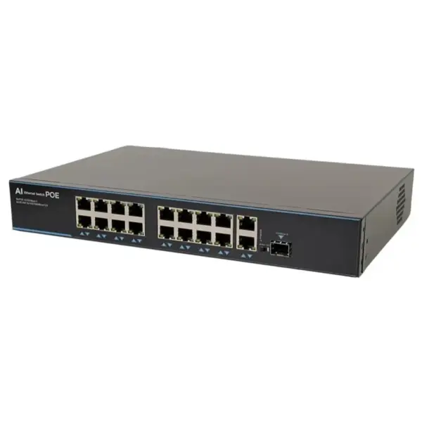 Комутатор мережевий Atis PoE-1018-16P-1S/250 AI