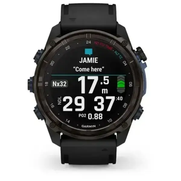 Смарт-годинник Garmin Descent Mk3i 51mm Cbn Gry DLC Ti/Blk Dive Cmptr, EURC,EMEA,GPS смарт- годинник (010-02752-16)