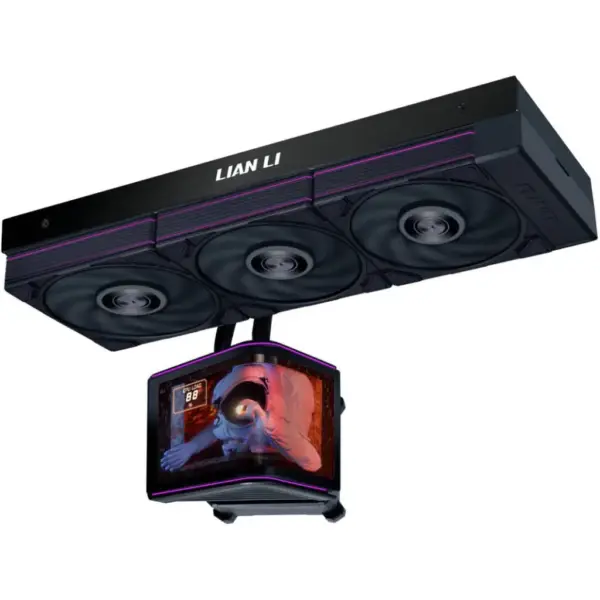 Система рідинного охолодження Lian Li Hydroshift II OLED Curved 360 P28, Black (G89.GHS2OLDC36PB.00)