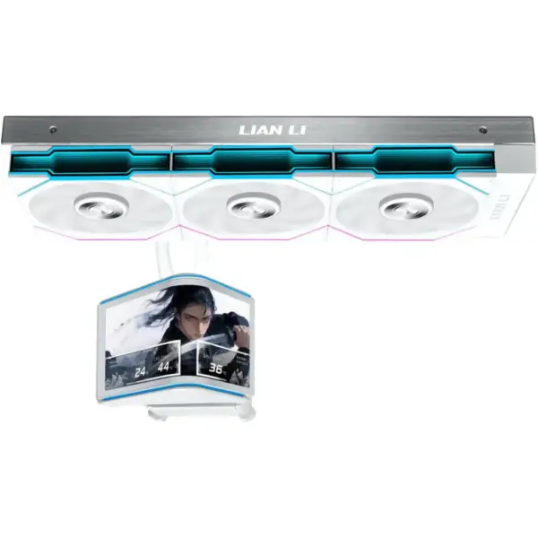 Система рідинного охолодження Lian Li Hydroshift II OLED Curved 360 TL, White (G89.GHS2OLDC36TW.00)