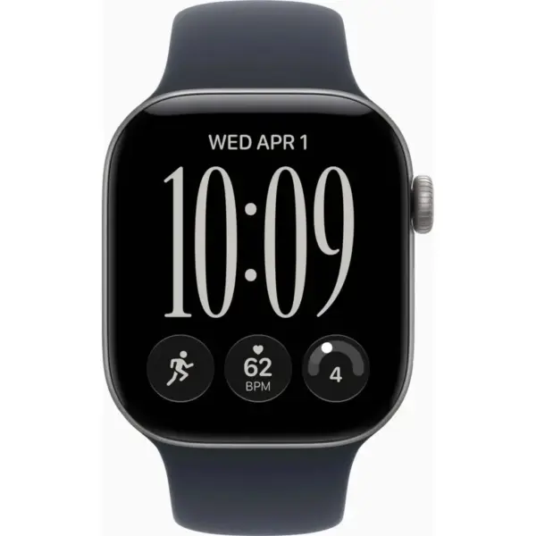 Смарт-годинник Apple Watch Series 12 GPS 46mm Space Grey Aluminium Case with Navy Blue Sport Band - M/L (MJEJ4RK/A)