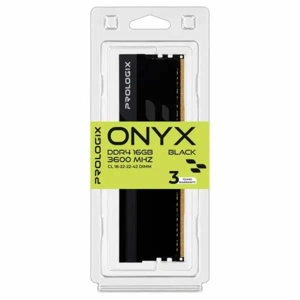 Модуль пам'яті для комп'ютера DDR4 16GB 3600 MHz Onyx Black Prologix (PRO16GB3600YB4)