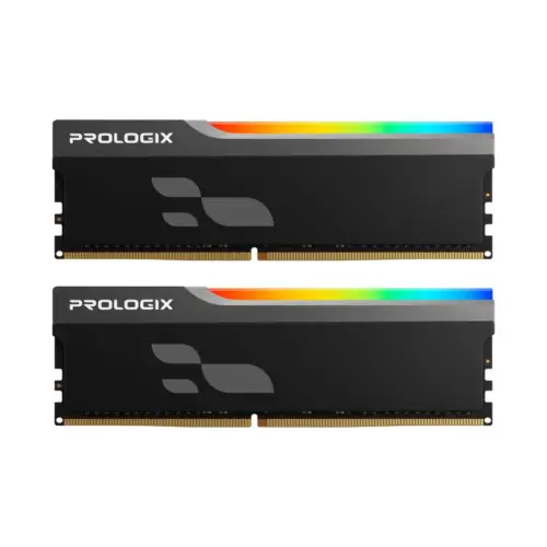 Модуль пам'яті для комп'ютера DDR4 32GB (2x16GB) 3200 MHz Onyx Black RGB Prologix (PRO32GB3200YBR4K)