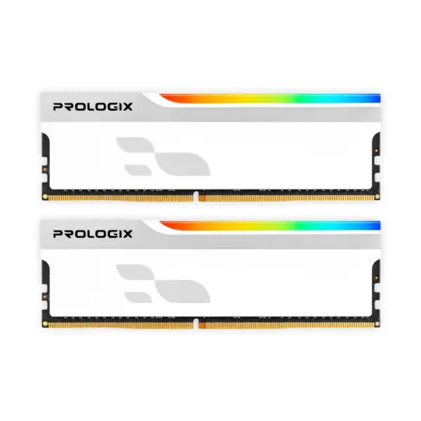 Модуль пам'яті для комп'ютера DDR4 16GB (2x8GB) 3600 MHz Onyx White RGB Prologix (PRO16GB3600YWR4K)