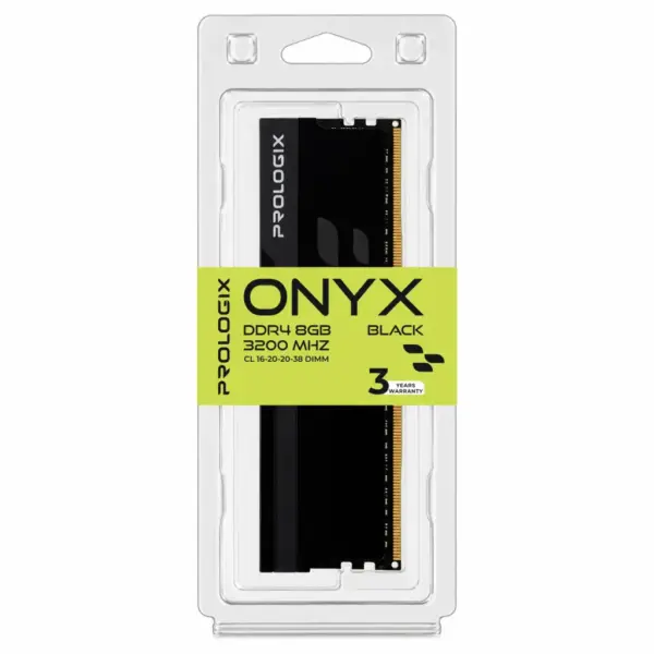 Модуль пам'яті для комп'ютера DDR4 8GB 3200 MHz Onyx Black Prologix (PRO8GB3200YB4)
