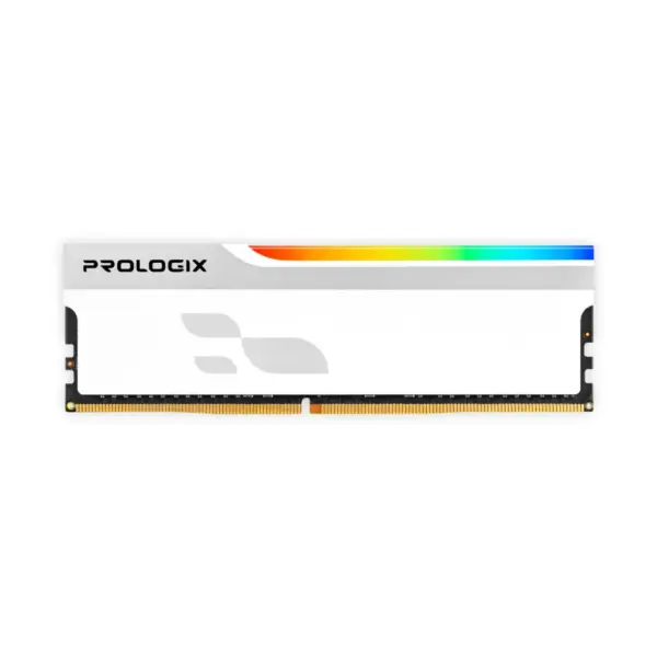 Модуль пам'яті для комп'ютера DDR5 16GB 6000 MHz Onyx White RGB Prologix (PRO16GB6000YWR5)