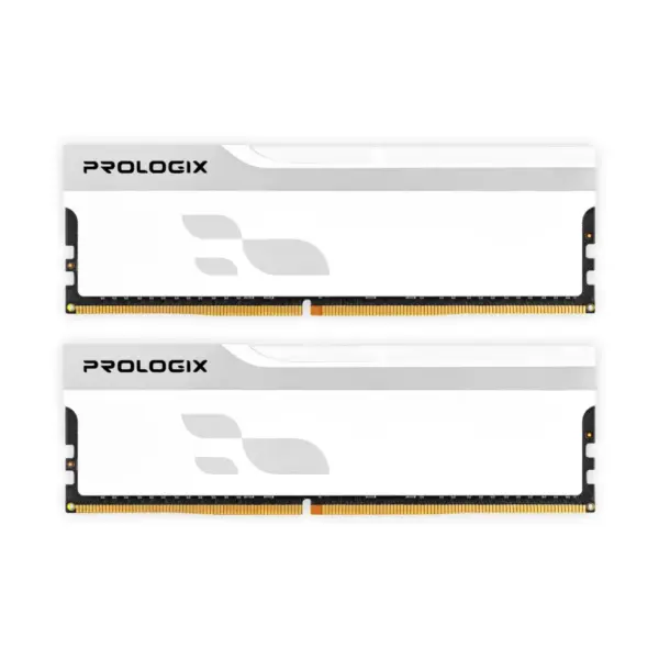 Модуль пам'яті для комп'ютера DDR5 32GB (2x16GB) 5600 MHz Onyx White Prologix (PRO32GB5600YW5K)