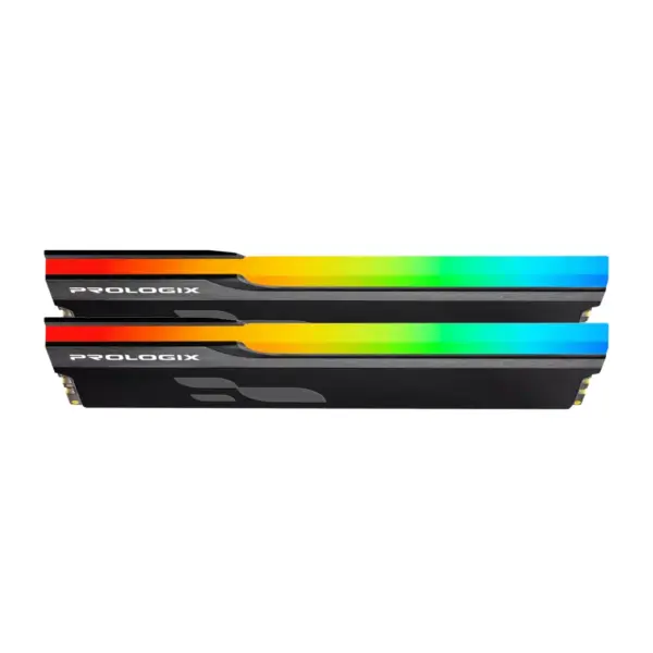 Модуль пам'яті для комп'ютера DDR5 32GB (2x16GB) 6000 MHz Onyx Black RGB Prologix (PRO32GB6000YBR5K)