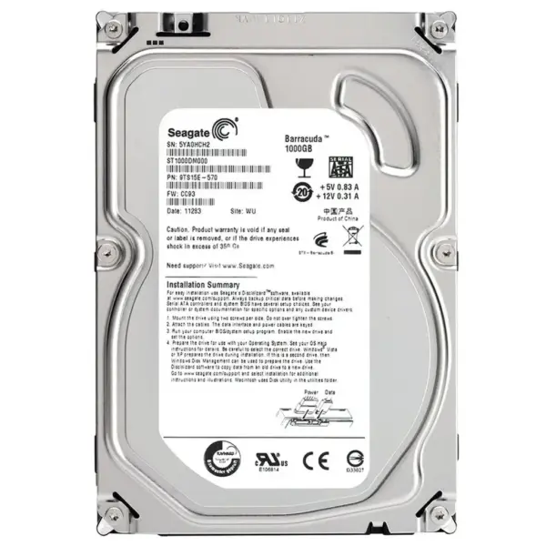 Жорсткий диск Seagate 3.5" 1TB (# ST1000DM000 #)