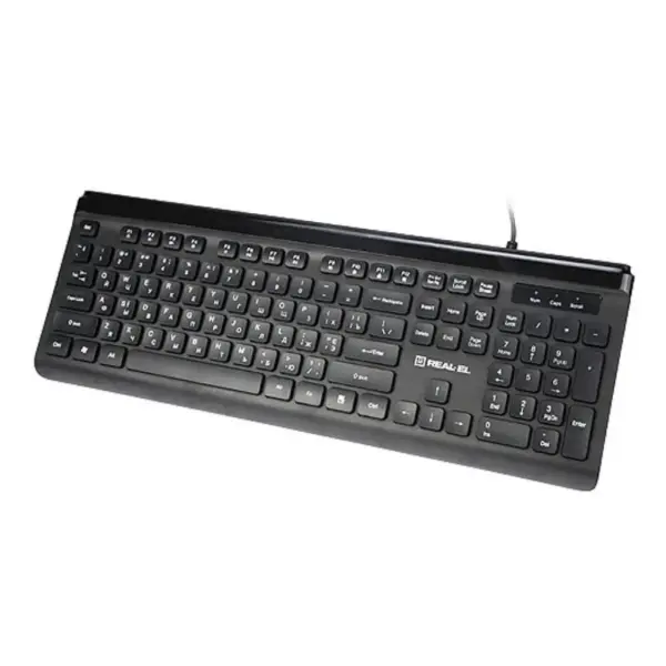 Клавіатура REAL-EL 7085 Comfort Black (EL123100032) Клавіатура REAL-EL 7085 Comfort Black (EL123100032)