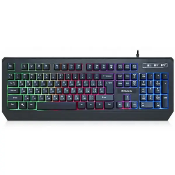 Клавіатура REAL-EL 7001 Comfort Backlit Black (EL123100035)