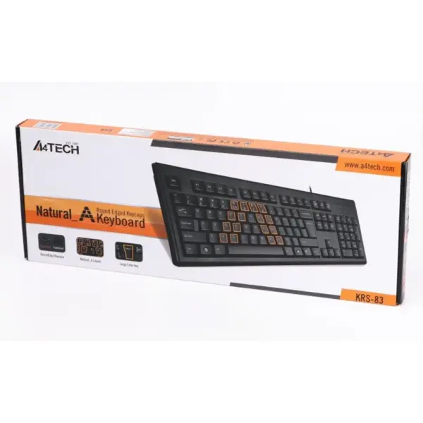Клавіатура A4Tech KRS-83 USB Black (4711421811071)