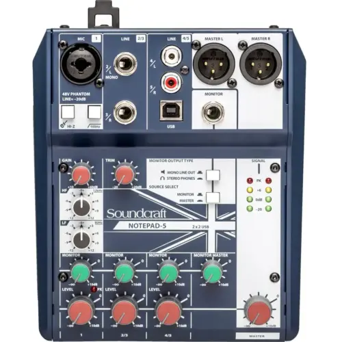 Мікшерний пульт Soundcraft Notepad-5 Мікшерний пульт Soundcraft Notepad-5