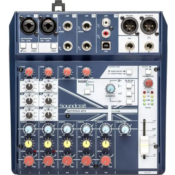 Мікшерний пульт Soundcraft Notepad-8FX Мікшерний пульт Soundcraft Notepad-8FX