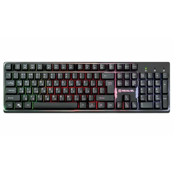 Клавіатура REAL-EL 7011 Comfort Backlit Black (EL123100043)