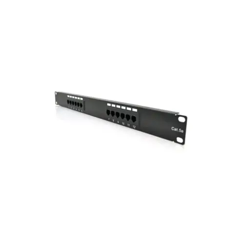 Патч-панель 19" 12хRJ-45 UTP 1U cat.5e PiPo (PP125191U)