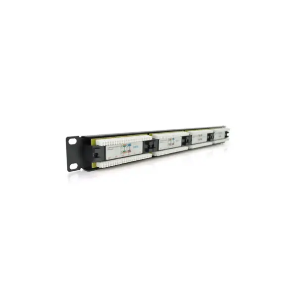 Патч-панель 19" 24хRJ-45 UTP 1U cat.6 PiPo (PP246191U)