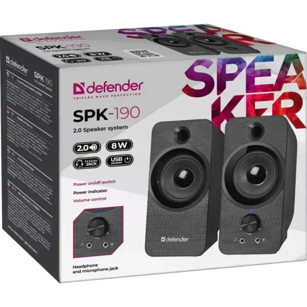 Акустична система Defender SPK-190 Black (65190)