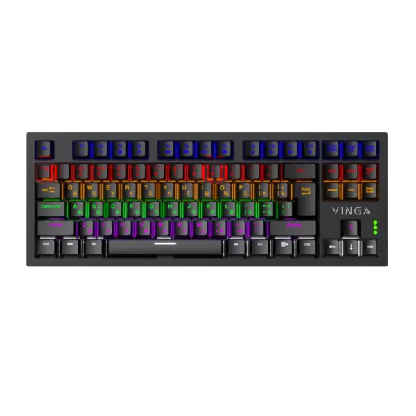 Клавіатура Vinga KBGM-110 87 key LED Blue Switch USB Black (KBGM-110 Black) Клавіатура Vinga KBGM-110 87 key LED Blue Switch USB Black (KBGM-110 Black)