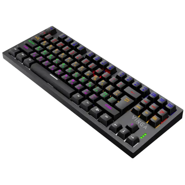 Клавіатура Vinga KBGM-110 87 key LED Blue Switch USB Black (KBGM-110 Black) Клавіатура Vinga KBGM-110 87 key LED Blue Switch USB Black (KBGM-110 Black)