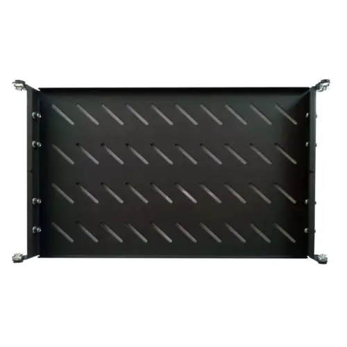 Полка 19" Hypernet 1U глиб. 300мм, в шкафи глибиною 450мм, колір чорний (U-FS-45-Black)