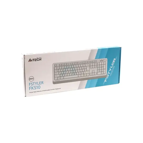 Клавіатура A4Tech FKS10 USB White (4711421963534)